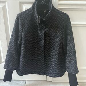 Prana Women's Black and Gray Puffer Jacket